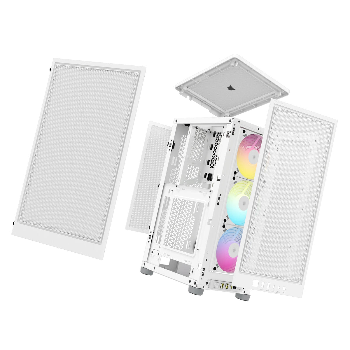Corsair 2000D RGB AIRFLOW - Mini ITX Tower Case in White