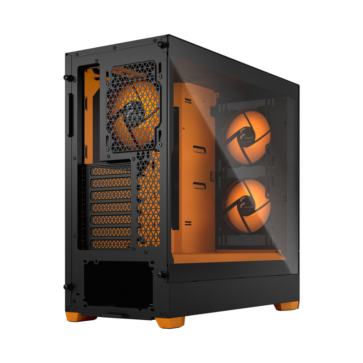 Fractal Design Pop Air - ATX Mid Tower Case in Black / Orange