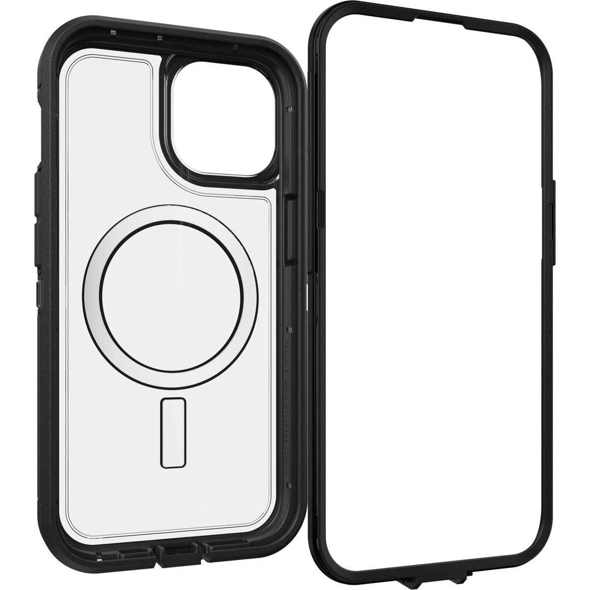 OtterBox Defender Series XT for iPhone 15 in Dark Side (Clear / Black)
