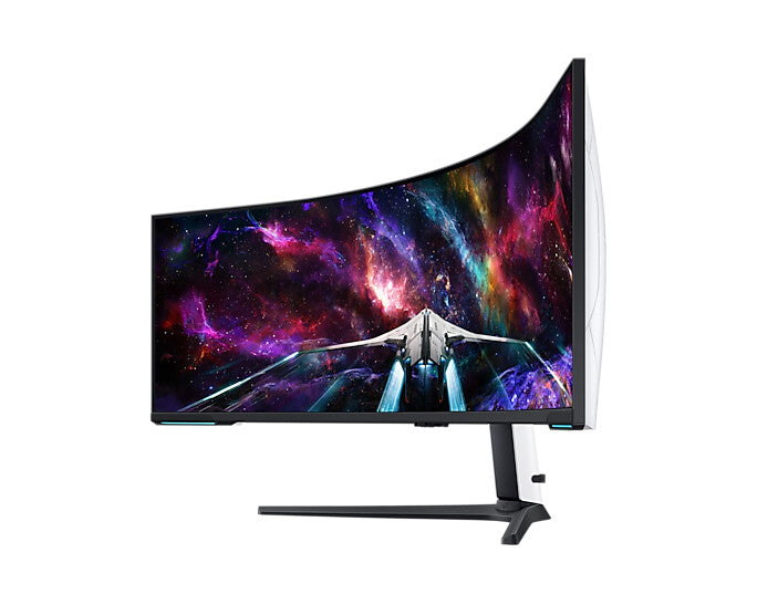 Samsung Odyssey S57CG954NU computer monitor 144.8 cm (57") 7680 x 2160 pixels 8K Ultra HD QLED Black, White