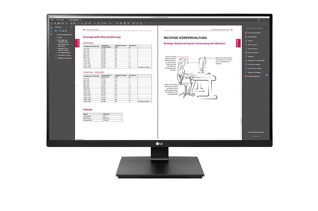 LG 27BN65QP-B computer monitor 68.6 cm (27&quot;) 2560 x 1440 pixels Quad HD LCD Black