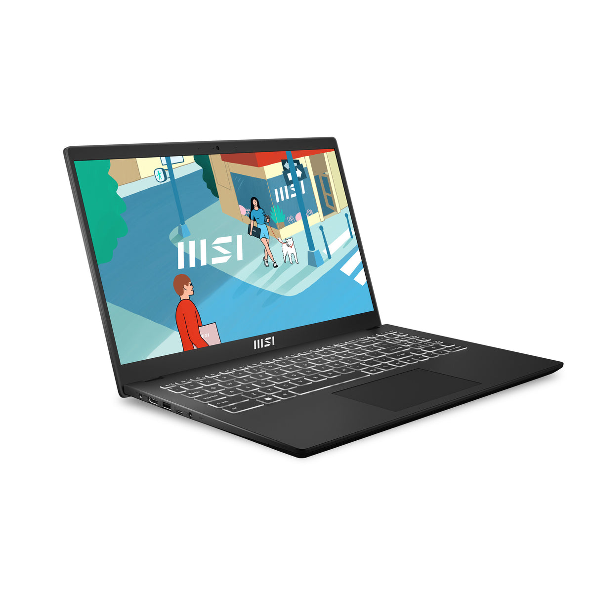 MSI Modern 15 H Laptop - 39.6 cm (15.6&quot;) - Intel® Core™ i7-13700H - 16 GB DDR4-SDRAM - 512 GB SSD - Wi-Fi 6E - Windows 11 Home - Black