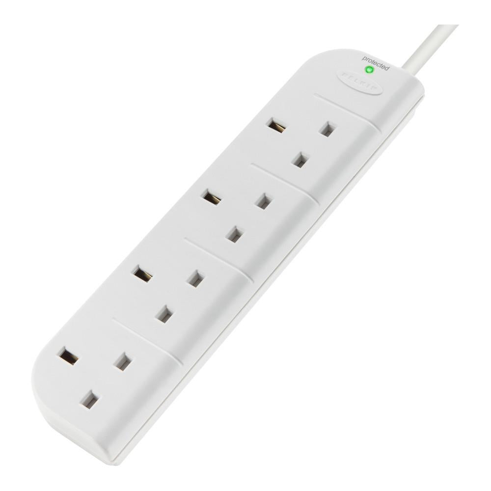 Belkin E-Series 4-way SurgeStrip Socket with Surge Protection - 3m