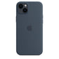 Apple Silicone Case for iPhone 14 Plus with MagSafe in Storm Blue
