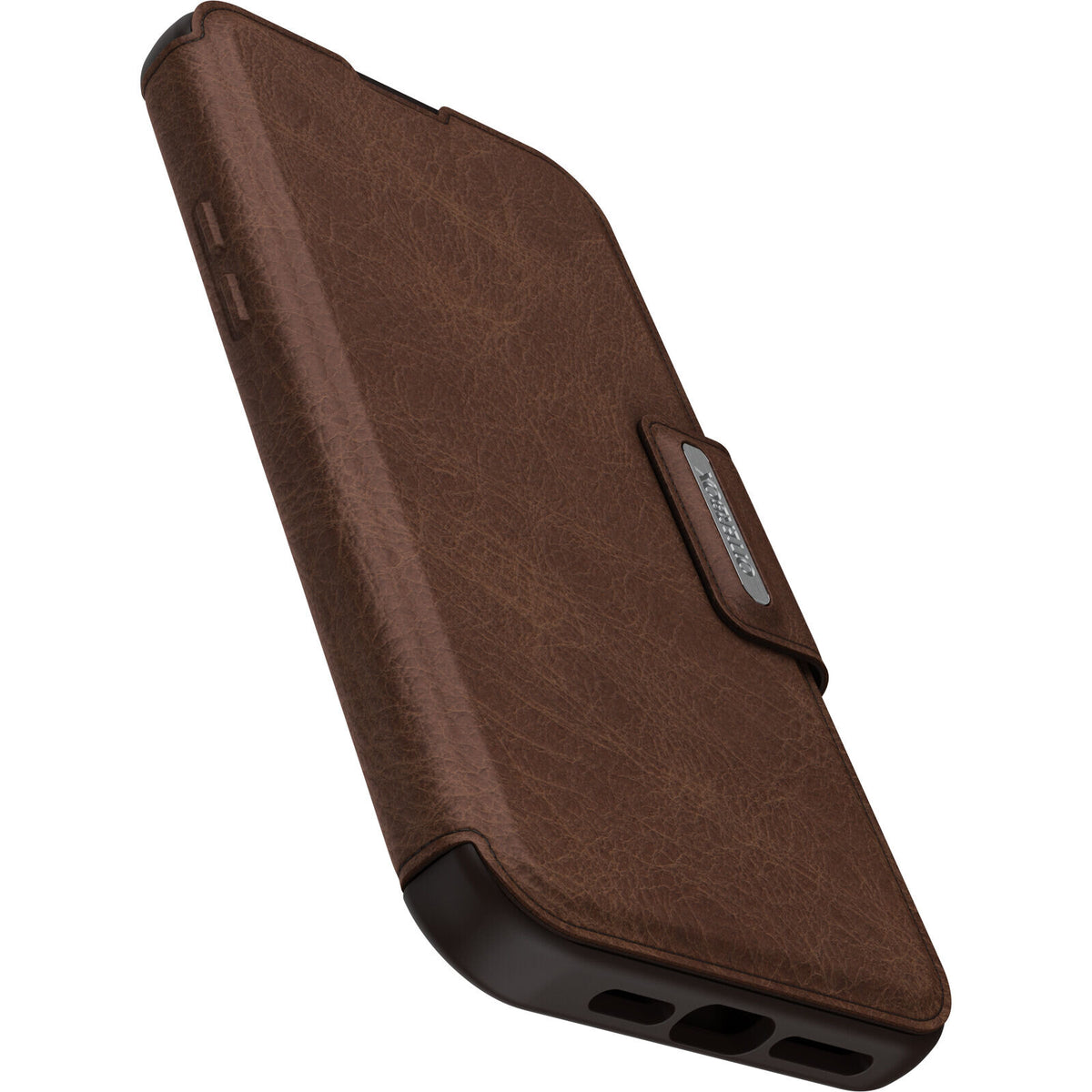 OtterBox Strada Series Folio MagSafe for iPhone 15 Plus in Espresso (Brown)