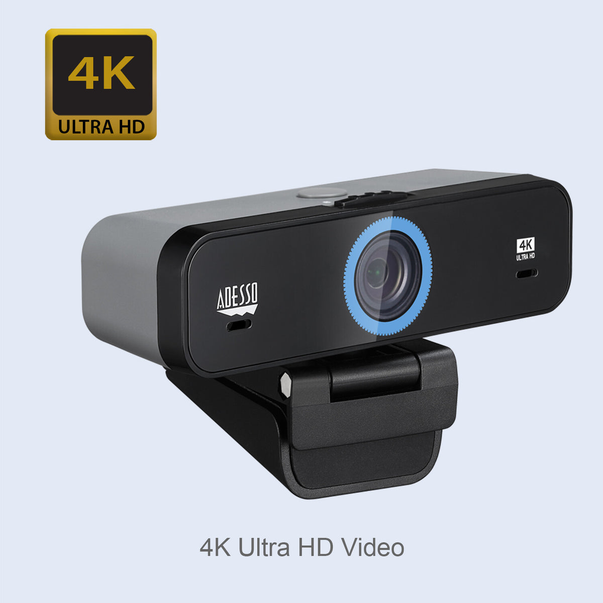 Adesso CyberTrack K4 - 8 MP 3840 x 2160p USB 2.0 webcam in Black
