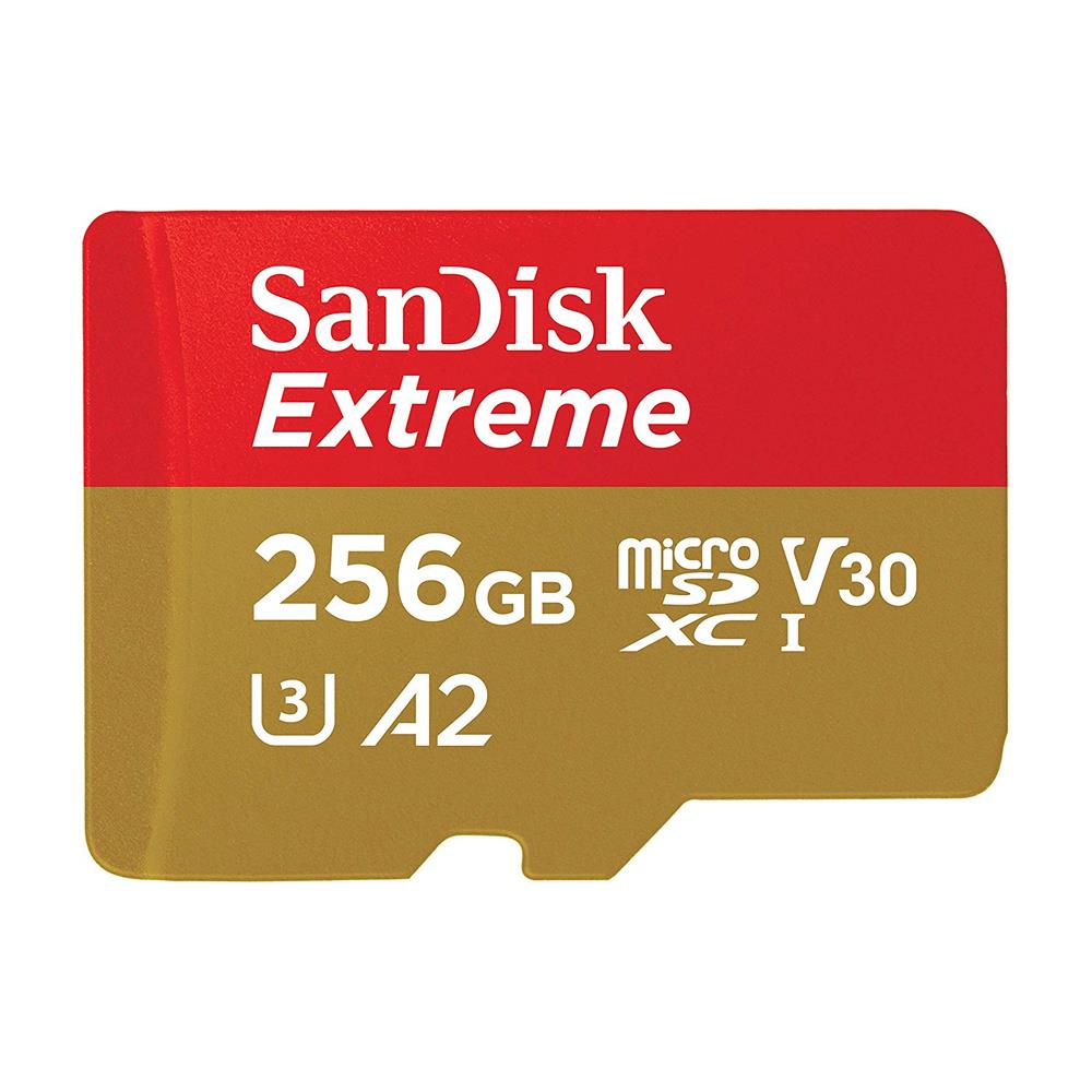 Sandisk Extreme A2 256GB Micro SD Memory Card with Adapter