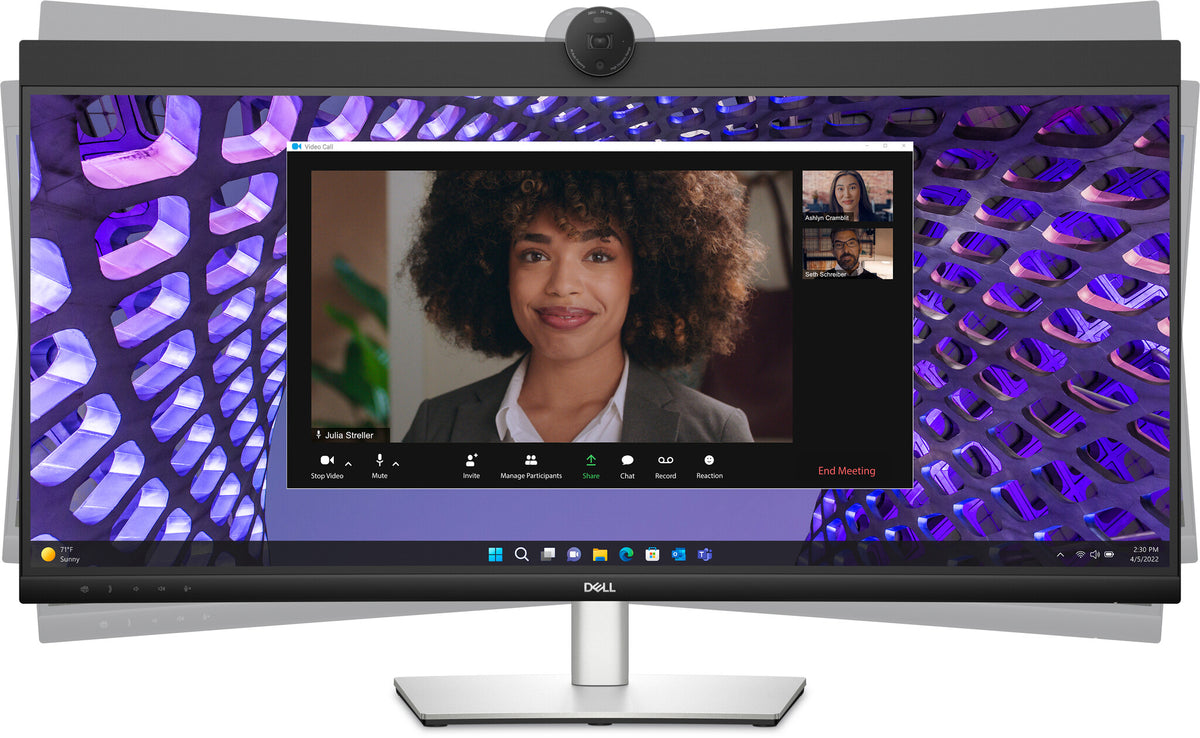 DELL P Series P3424WEB computer monitor 86.7 cm (34.1&quot;) 3440 x 1440 pixels 4K Ultra HD LCD