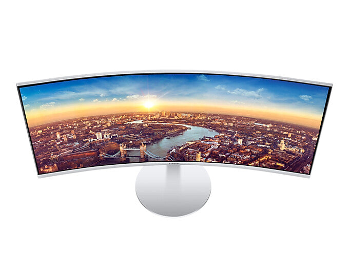 Samsung C34J791WTP computer monitor 86.4 cm (34") 3440 x 1440 pixels UltraWide Quad HD QLED Silver, White