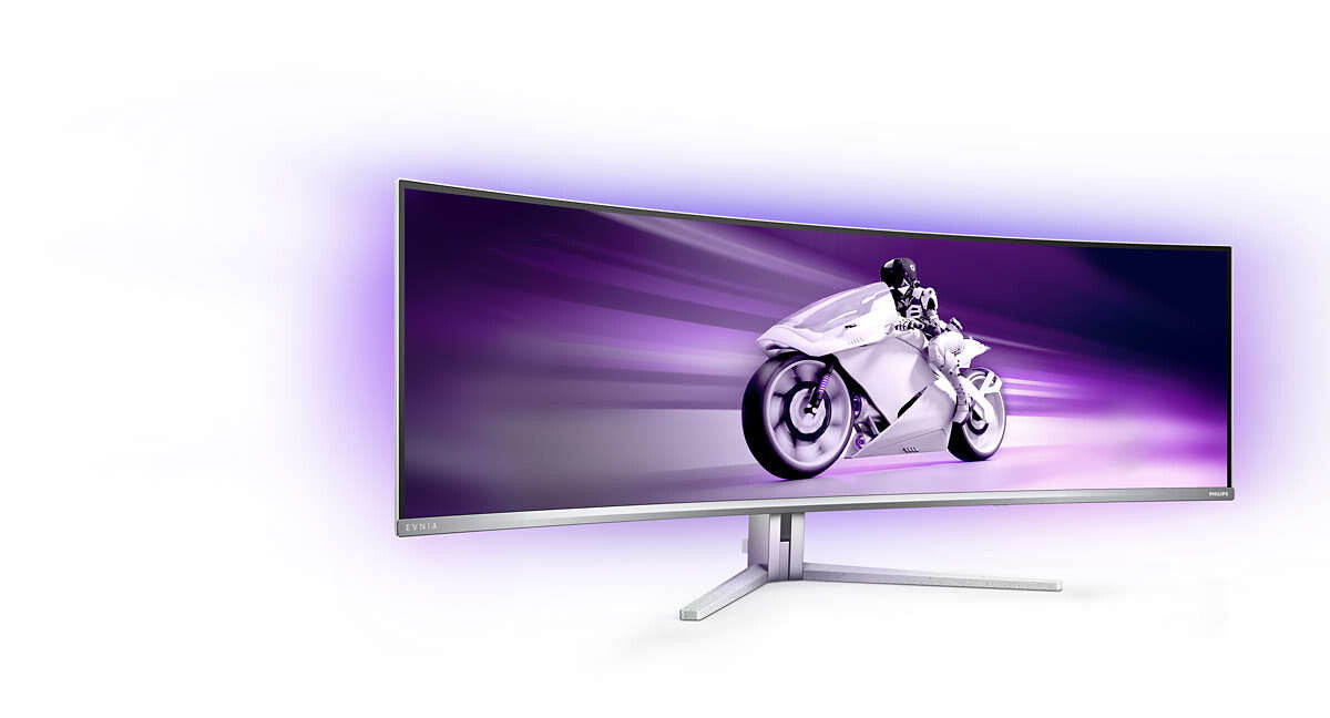 Philips 49M2C8900/00 - 124.2 cm (48.9") - 5120 x 1440 pixels Dual QHD QD-OLED Monitor in White