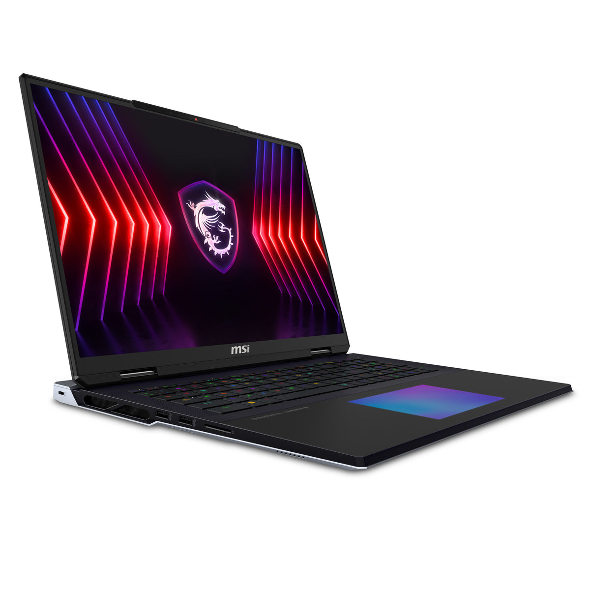 MSI Titan 18 Laptop 45.7 cm (18&quot;) - UHD+ Intel® Core™ i9-14900HX - 64 GB DDR5-SDRAM - 2 TB SSD - NVIDIA GeForce RTX 4080 - Wi-Fi 7 - Windows 11 Pro - Black