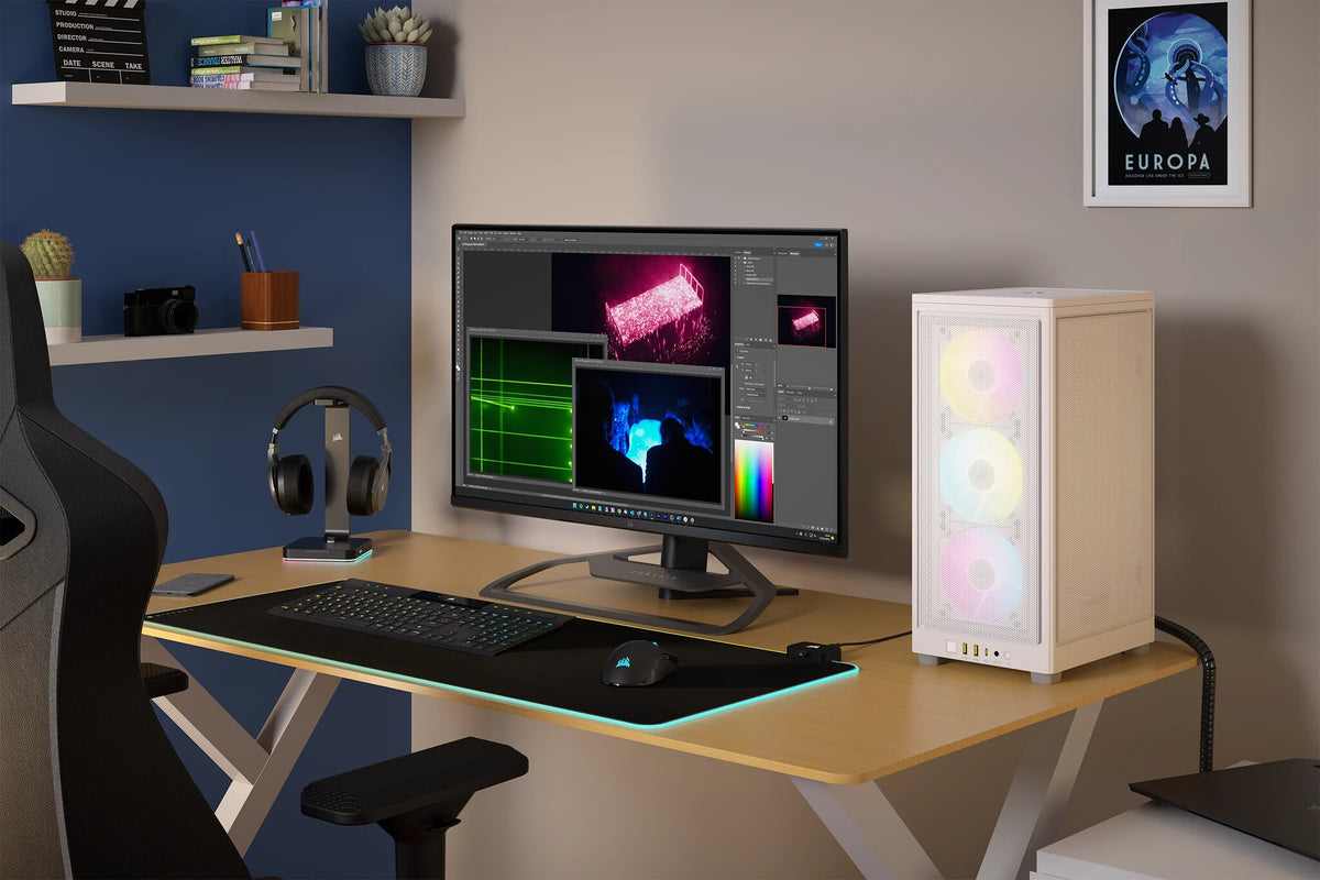 Corsair 2000D RGB AIRFLOW - Mini ITX Tower Case in White