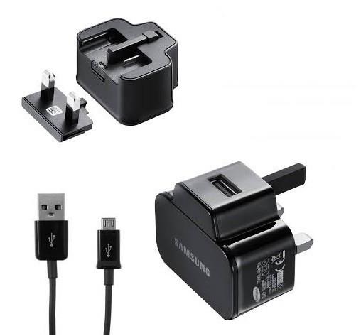 Samsung 2A/5V UK USB Charger with Micro USB Cable - Black