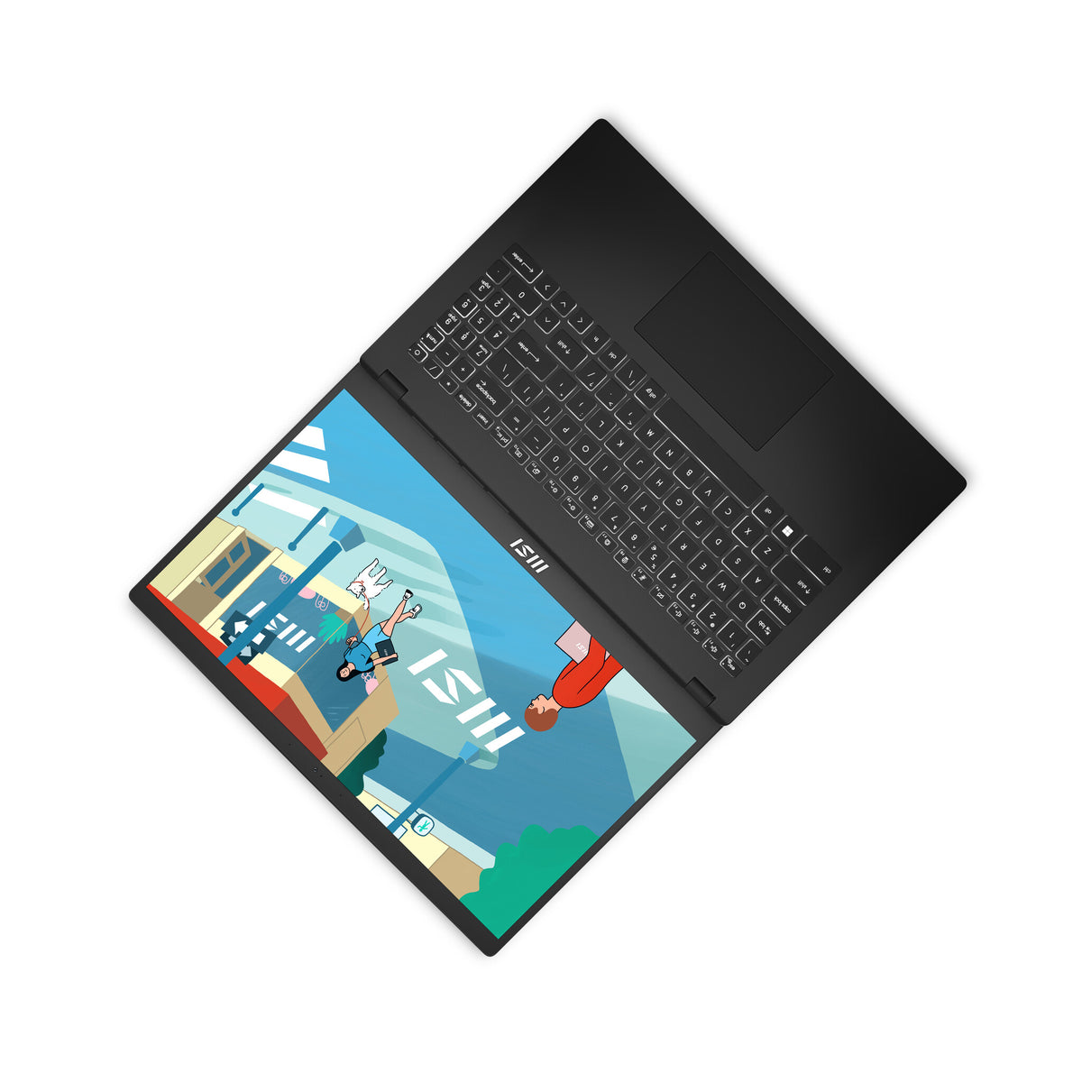 MSI Modern 15 H Laptop - 39.6 cm (15.6&quot;) - Intel® Core™ i7-13700H - 16 GB DDR4-SDRAM - 512 GB SSD - Wi-Fi 6E - Windows 11 Home - Black