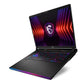 MSI Gaming Raider GE78 HX Laptop - 43.2 cm (17") - Intel® Core™ i9-14900HX - 32 GB DDR5-SDRAM - 4 TB SSD - NVIDIA GeForce RTX 4080 - Wi-Fi 7 - Windows 11 Home - Black
