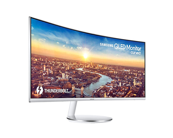 Samsung C34J791WTP computer monitor 86.4 cm (34") 3440 x 1440 pixels UltraWide Quad HD QLED Silver, White