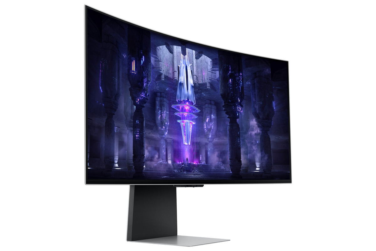 Samsung Odyssey Neo G8 S34BG850SU computer monitor 86.4 cm (34") 3440 x 1440 pixels UltraWide Quad HD OLED Silver