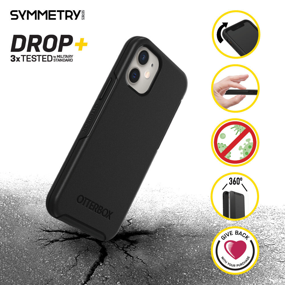 OtterBox Symmetry Series for Apple iPhone 12 mini in Black