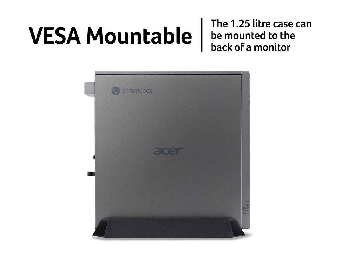 Acer Chromebox CXI5 - Intel Core i5-1235U - 8 GB RAM - 256 GB SSD - Wi-Fi 6E - Chrome OS - Silver