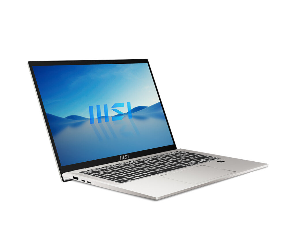 MSI Prestige 14H Laptop - 35.6 cm (14") - Intel® Core™ i5-12450H - 16 GB LPDDR5-SDRAM - 512 GB SSD - NVIDIA GeForce RTX 2050 - Wi-Fi 6E - Windows 11 Home - Silver
