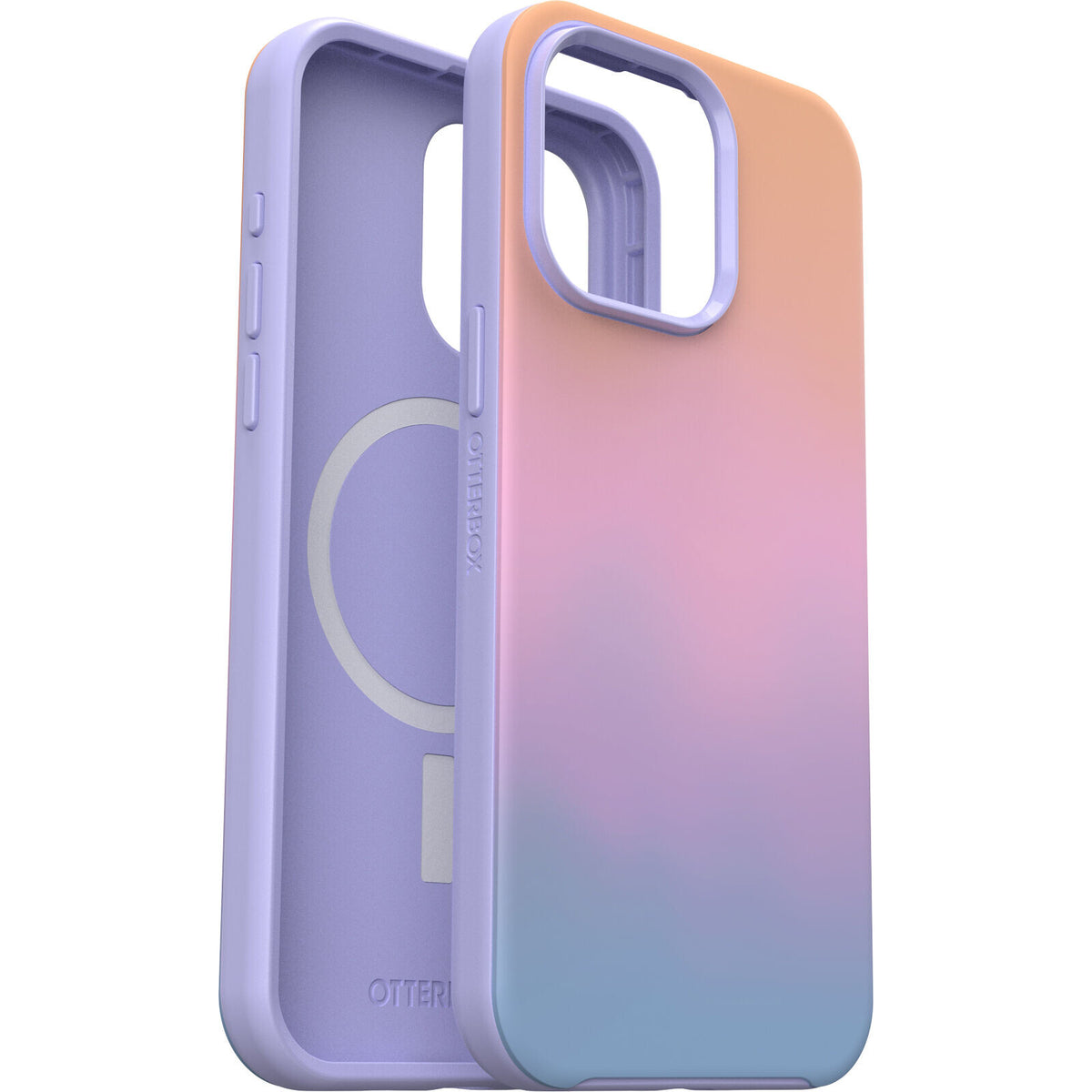 OtterBox Symmetry Series for MagSafe for iPhone 15 Pro Max in Soft Sunset (Purple)