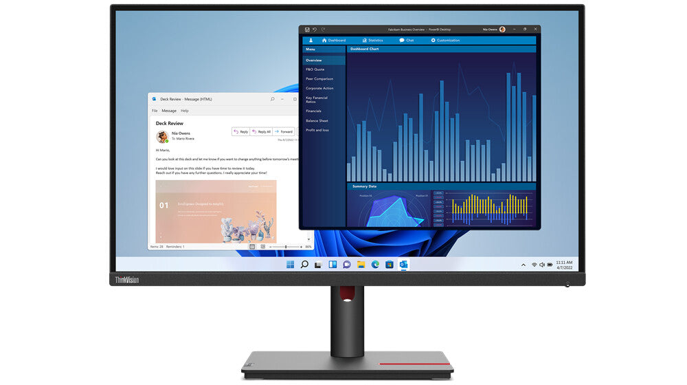 Lenovo ThinkVision T27p-30 68.6 cm (27") 3840 x 2160 pixels 4K Ultra HD LED