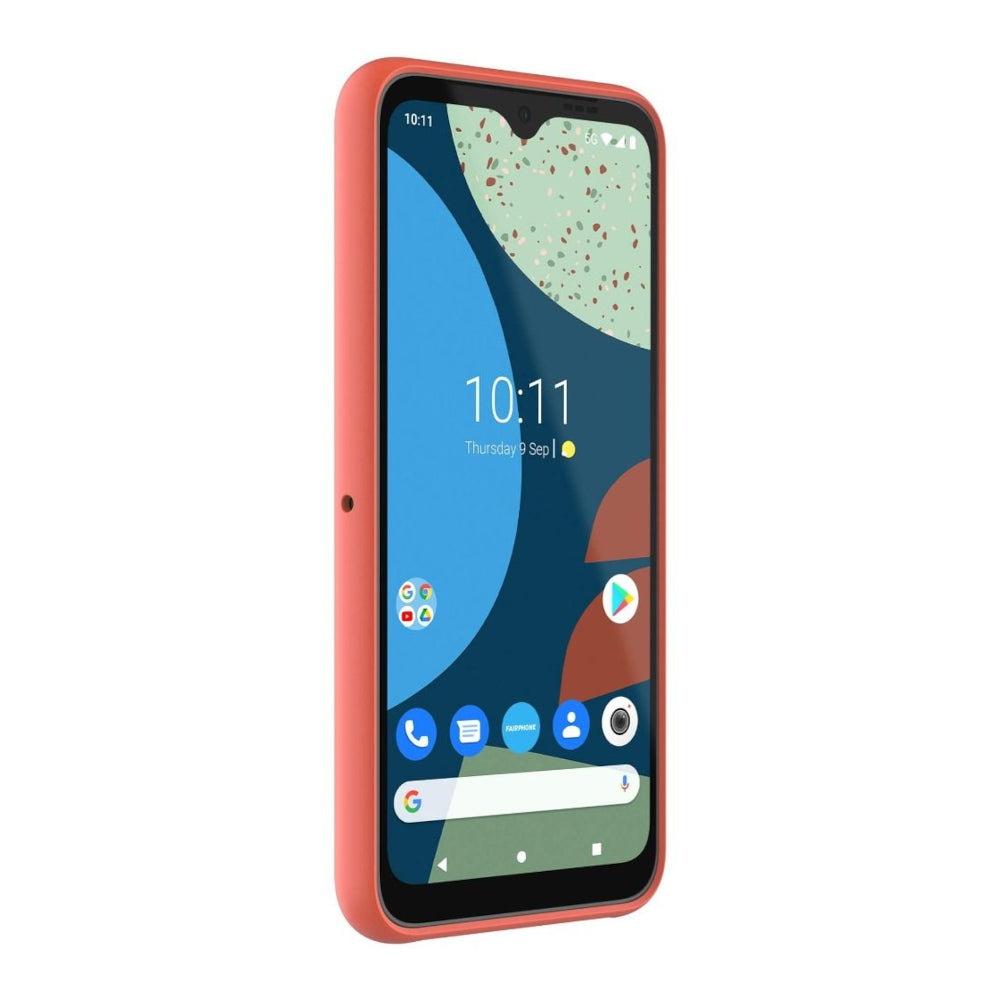 Fairphone 4 Protective Soft Case - Pastel Red - angle
