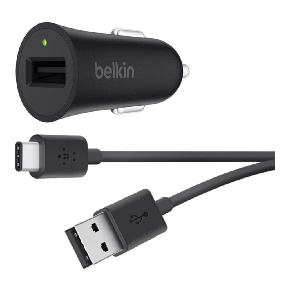 Belkin BOOSTUP Quick Charge 3.0 Car Charger with USB-C to USB-A Cable