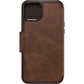 OtterBox Strada Series Folio MagSafe for iPhone 15 Plus in Espresso (Brown)