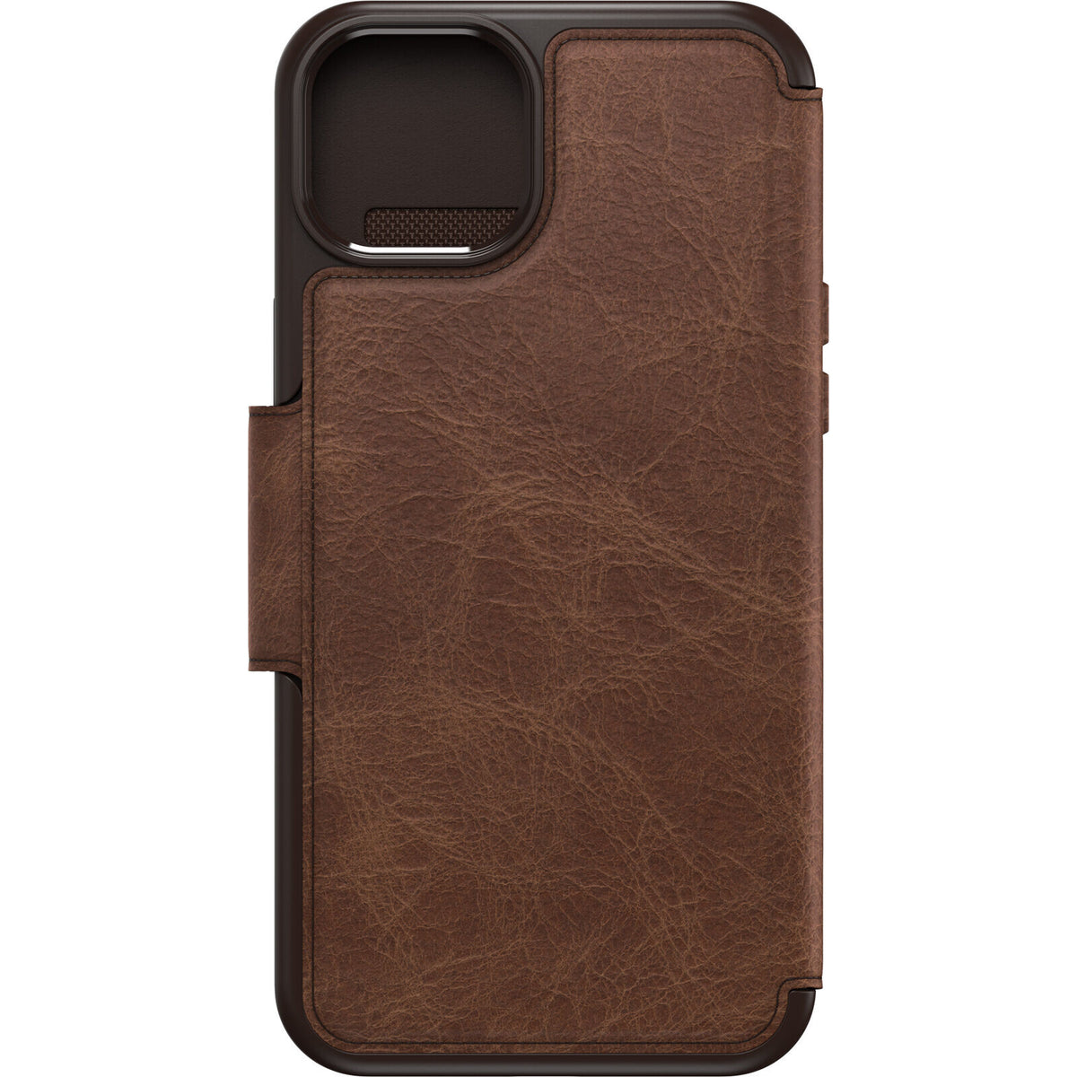 OtterBox Strada Series Folio MagSafe for iPhone 15 Plus in Espresso (Brown)