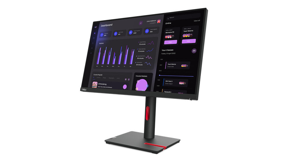 Lenovo ThinkVision T24i-30 - 60.5 cm (23.8") - 1920 x 1080 pixels FHD LED Monitor