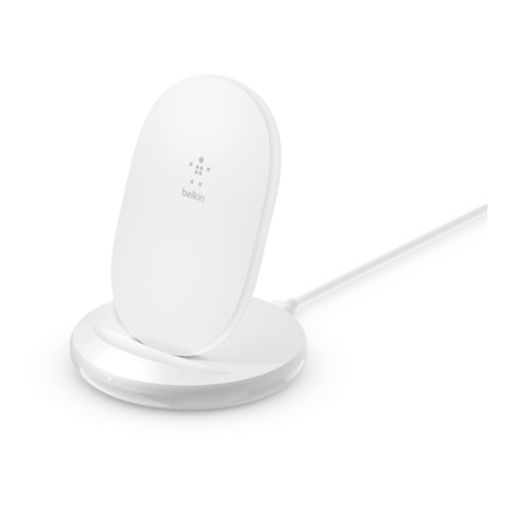 Belkin BOOSTCHARGE Wireless Charging Stand 15W with 24W Wall Charger - White