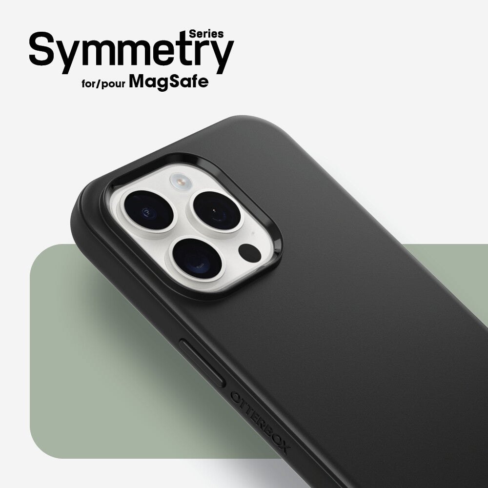 OtterBox Symmetry Series for MagSafe for iPhone 15 Pro Max in Black