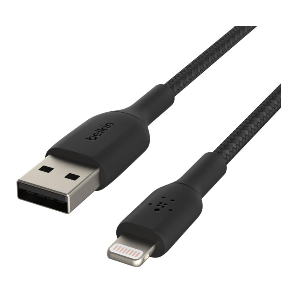 Belkin BOOSTCHARGE Braided Lightning to USB-A Cable - 1m - Black
