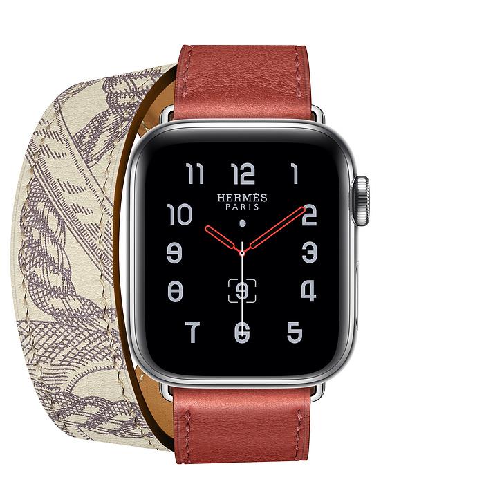 Apple Watch Series 5  - Stainless Steel - Hermes Double Tour