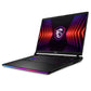 MSI Gaming Raider GE78 HX Laptop - 43.2 cm (17") - Intel® Core™ i9-14900HX - 32 GB DDR5-SDRAM - 4 TB SSD - NVIDIA GeForce RTX 4080 - Wi-Fi 7 - Windows 11 Home - Black