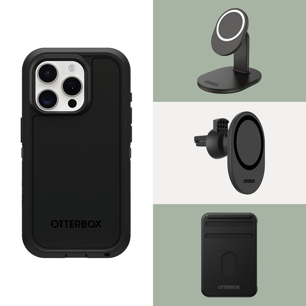 OtterBox Defender Series XT for iPhone 15 Pro in Black