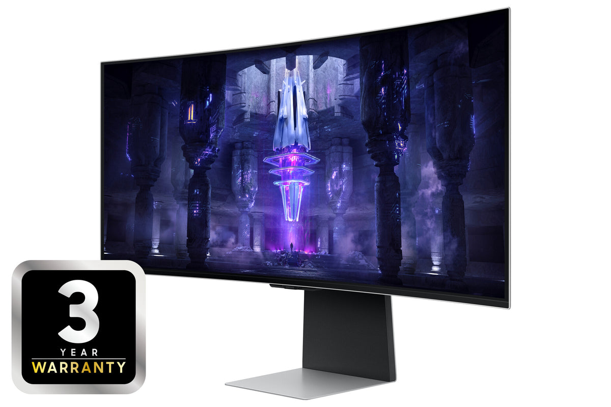 Samsung Odyssey Neo G8 S34BG850SU computer monitor 86.4 cm (34") 3440 x 1440 pixels UltraWide Quad HD OLED Silver