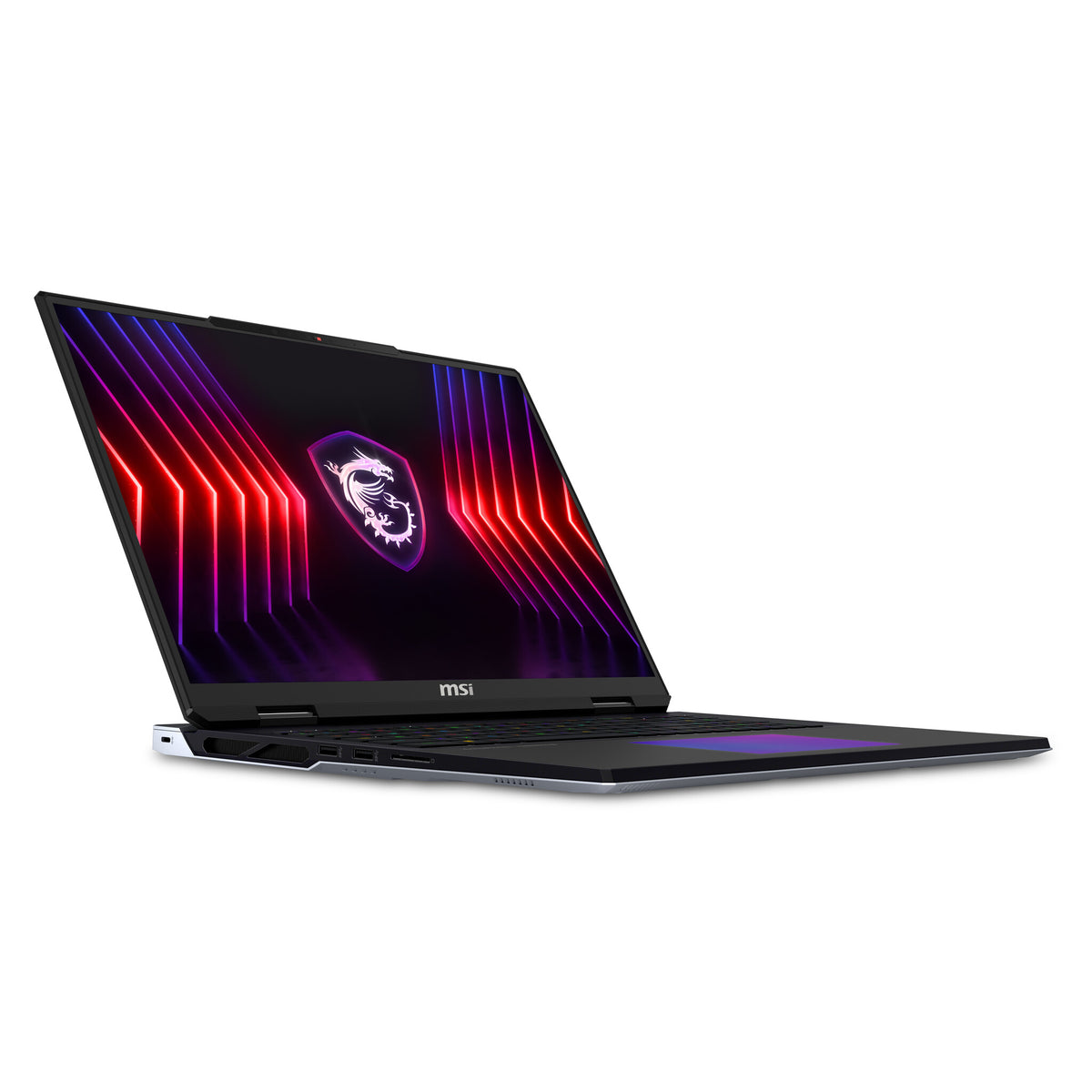 MSI Titan 18 Laptop 45.7 cm (18&quot;) - UHD+ Intel® Core™ i9-14900HX - 64 GB DDR5-SDRAM - 2 TB SSD - NVIDIA GeForce RTX 4080 - Wi-Fi 7 - Windows 11 Pro - Black