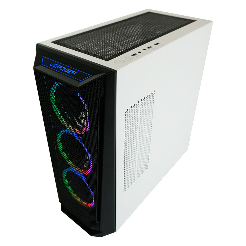 LC-Power Holo 1 X - ATX Mid Tower Case in White