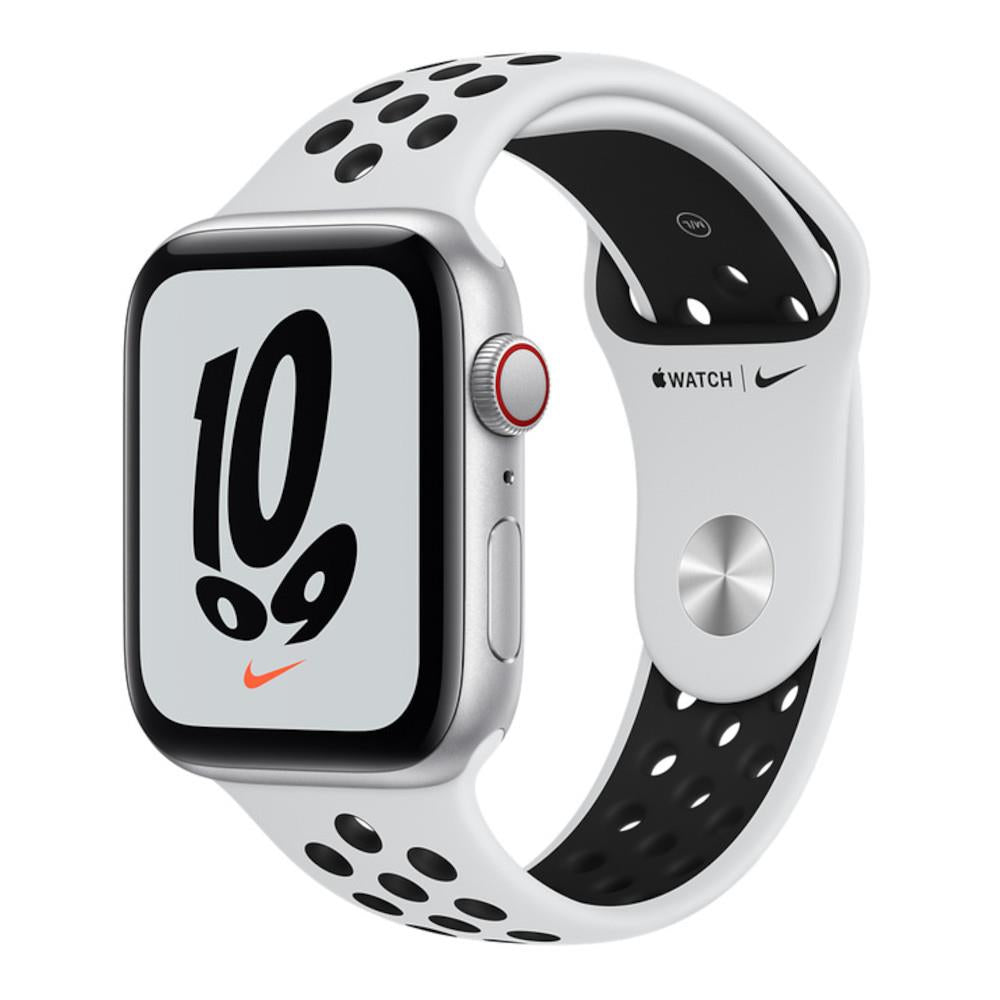 Apple Watch SE Nike OLED 44 mm Digital 368 x 448 pixels Touchscreen 4G Silver Wi-Fi GPS (satellite)