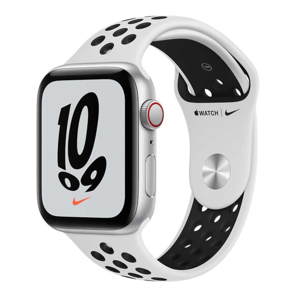 Apple Watch SE GPS + Cellular Nike 44mm Silver Aluminium Case with Pure Platinum/Black Nike Sport Band