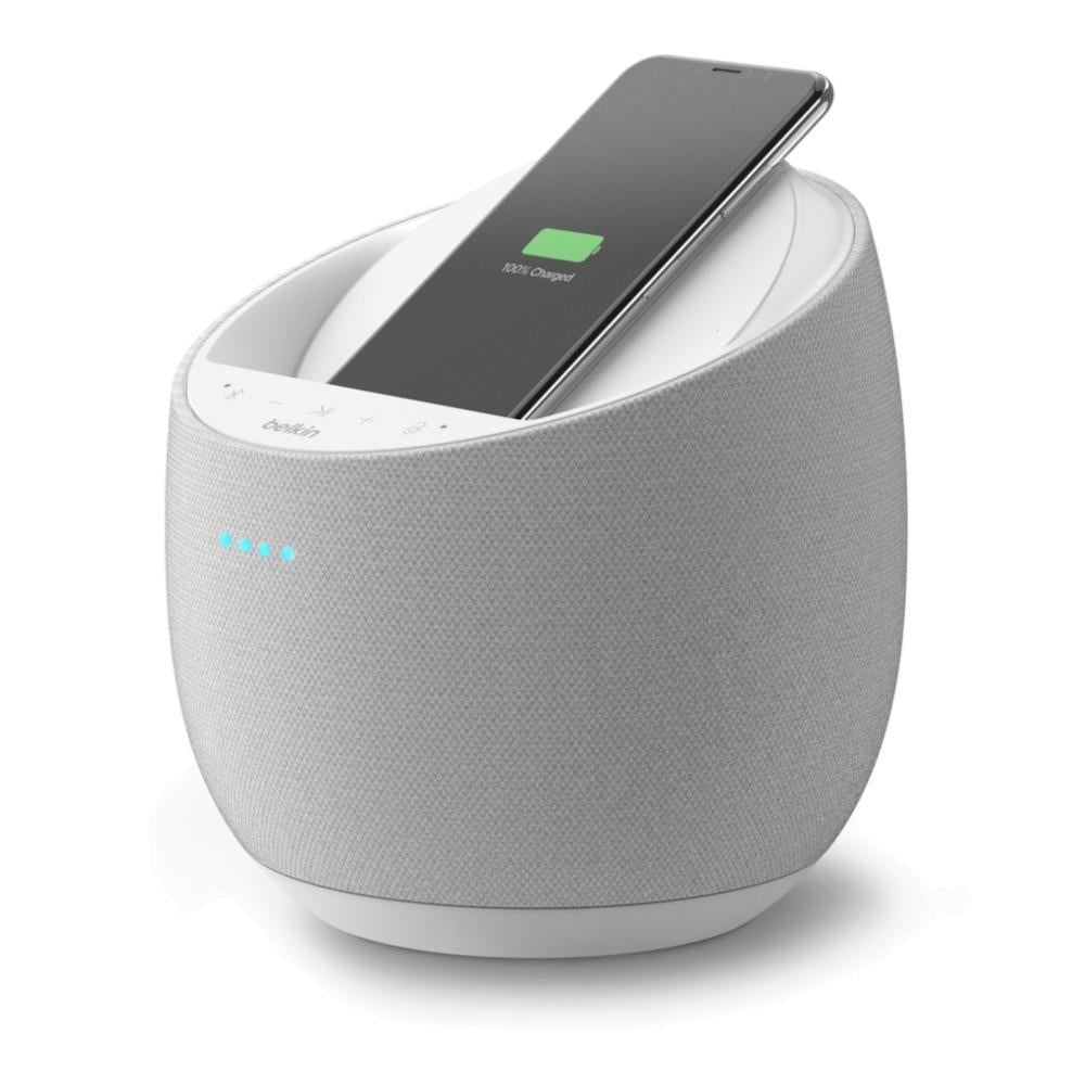 Belkin SOUNDFORM ELITE Smart Speaker + Wireless Charger - Alexa + Airplay 2 - White