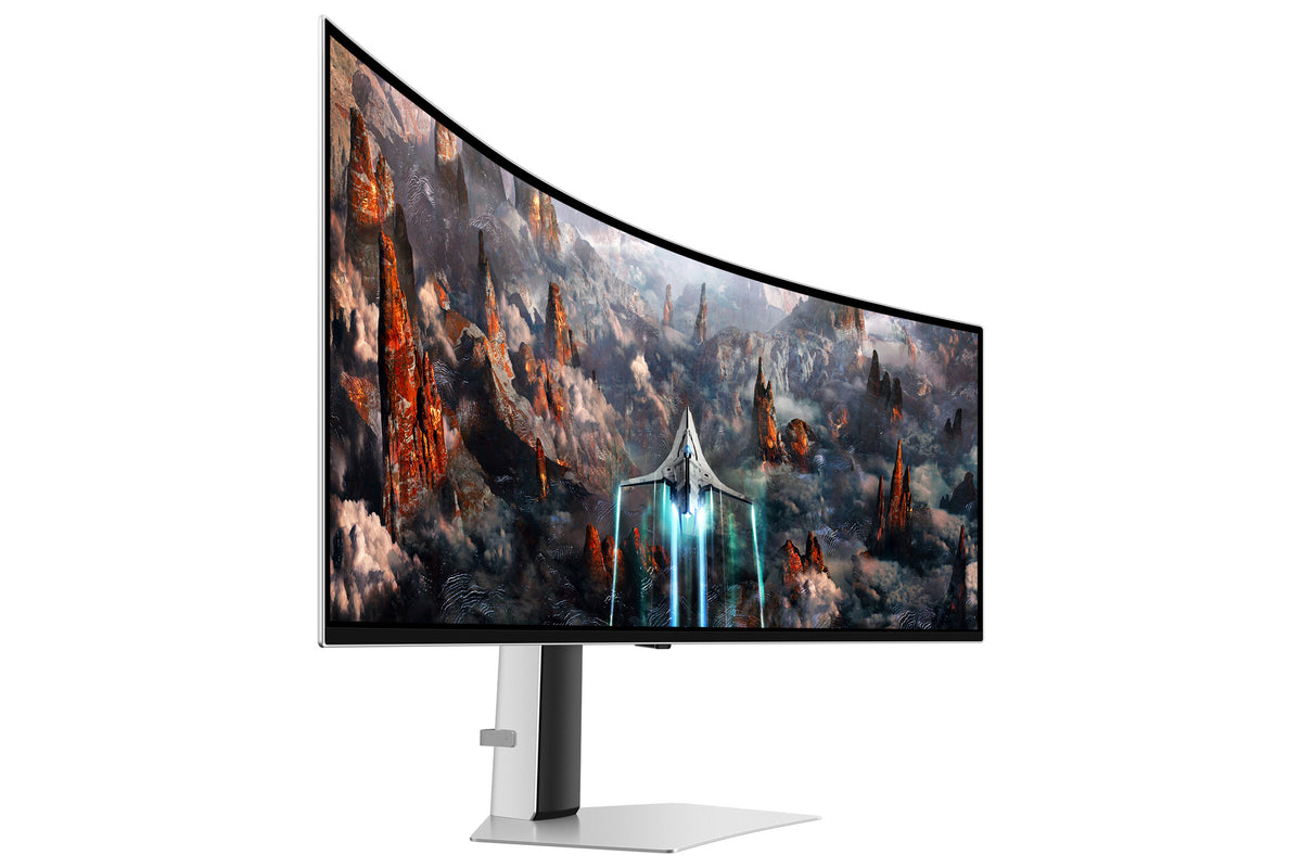 Samsung Odyssey S49CG934SU computer monitor 124.5 cm (49") 5120 x 1440 pixels DQHD OLED Silver
