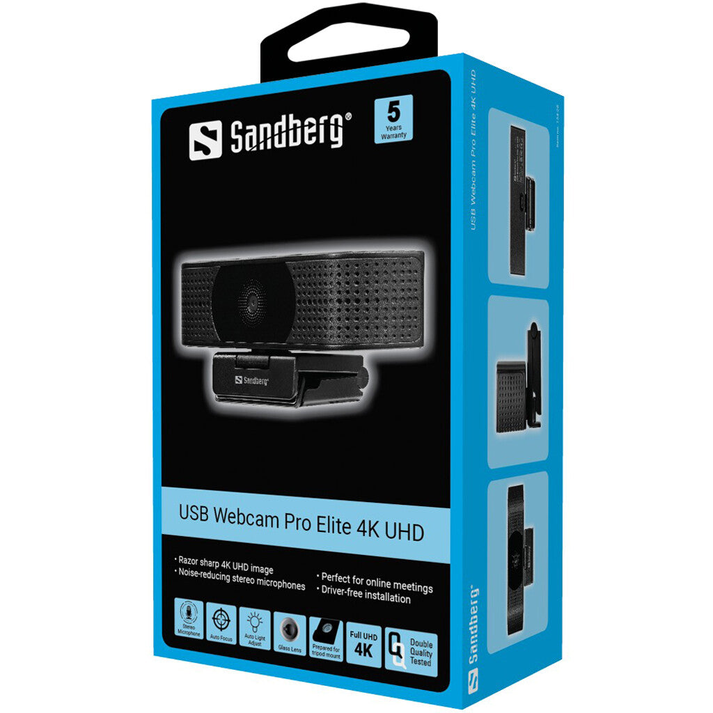 Sandberg USB Webcam Pro Elite 4K UHD