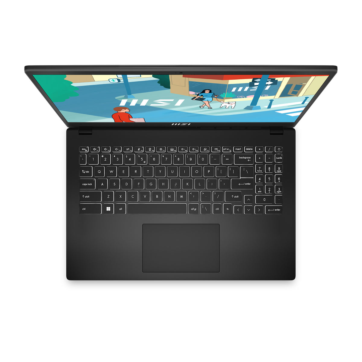MSI Modern 15 H Laptop - 39.6 cm (15.6&quot;) - Intel® Core™ i7-13700H - 16 GB DDR4-SDRAM - 512 GB SSD - Wi-Fi 6E - Windows 11 Home - Black