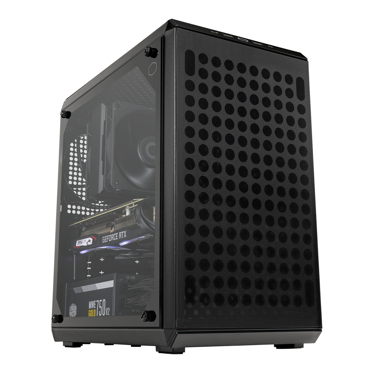 Cooler Master Q300L V2 - MicroATX Mini Tower Case in Black / Transparent