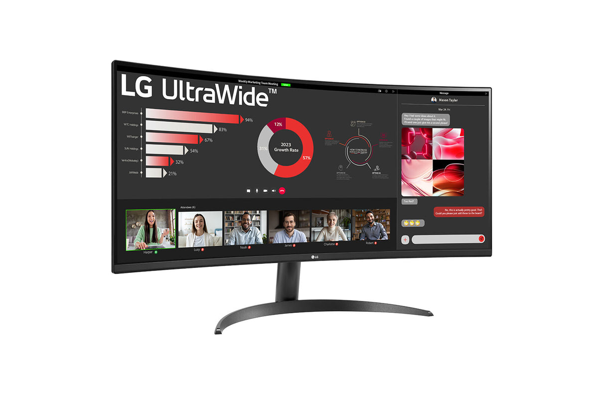 LG 34WR50QC-B - 86.4 cm (34") - 3440 x 1440 pixels QHD LCD Monitor