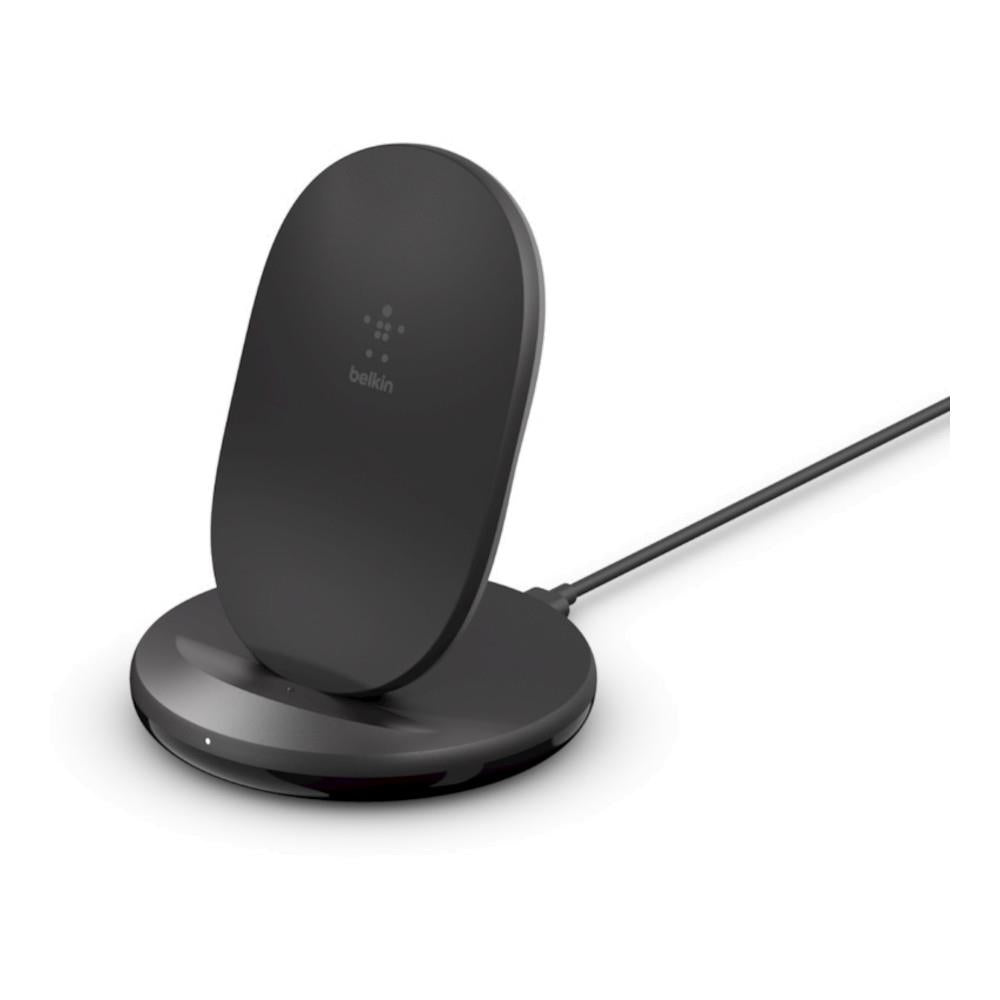 Belkin BOOSTCHARGE Wireless Charging Stand 15W with 24W Wall Charger - Black
