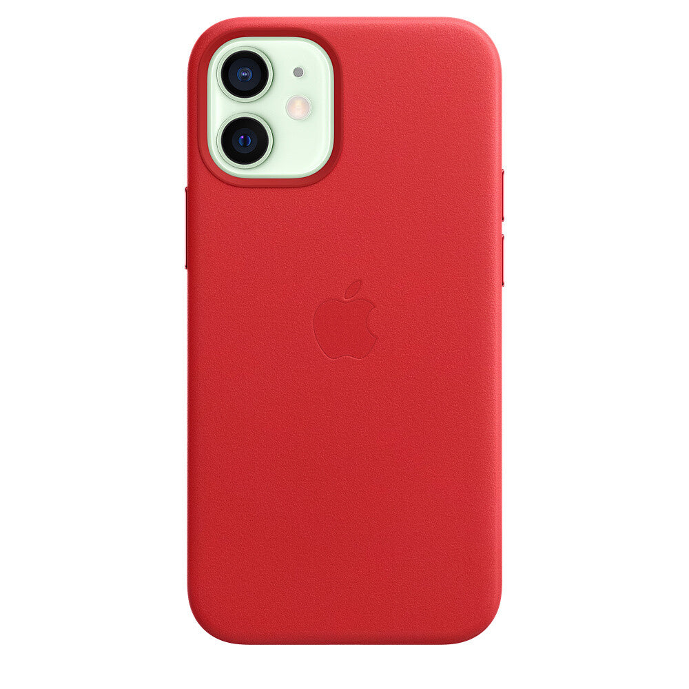 Apple iPhone 12 mini Leather Case with MagSafe in Red